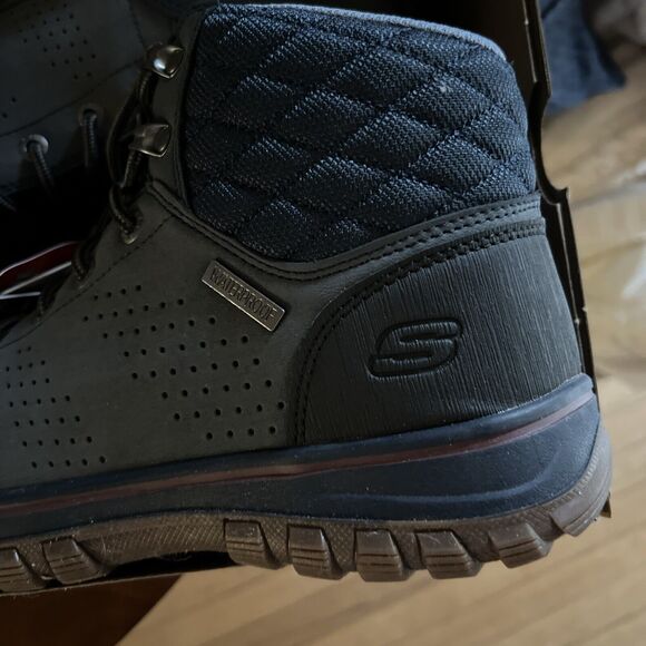 Sketchers For Work W/Memory Foam, Comp Toe, Wide, Size 8 Womans. Navy & Black - Picture 2 of 10